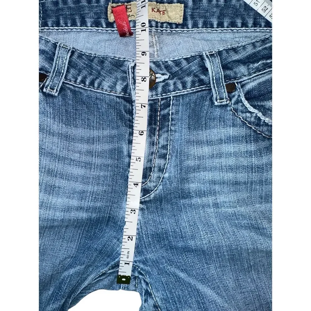 BKE Denim Kate Bootcut Jeans Women’s 30x31.5 Distressed Y2K Medium Wash - Picture 9 of 10
